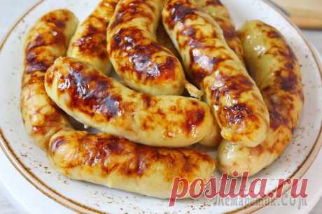 Картофельные колбаски с мясом.