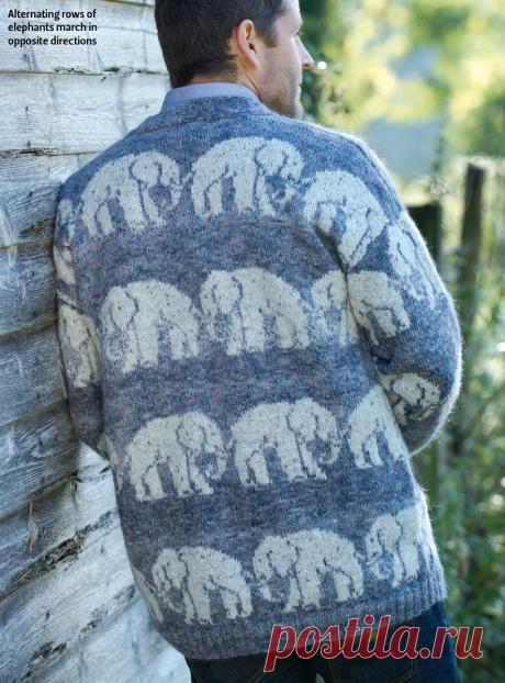 Вязание для мужчин кардигана Tembe, The Knitter 67 - Вяжи.ру