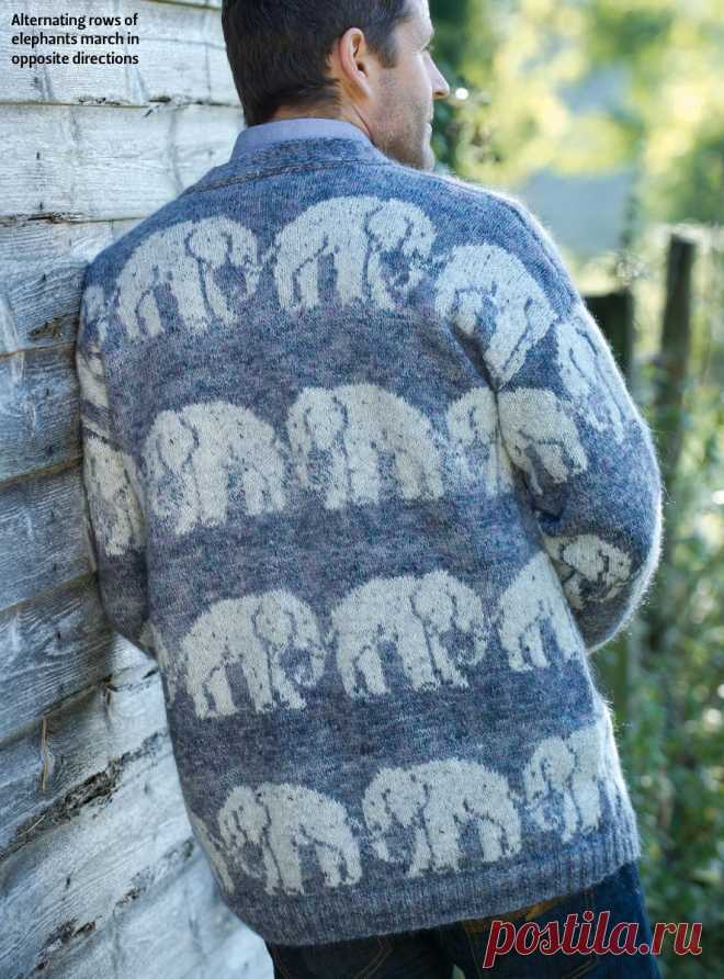 Вязание для мужчин кардигана Tembe, The Knitter 67 - Вяжи.ру