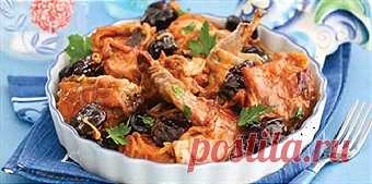 Кролик, тушеный с черносливом - Рецепты для Мультиварки