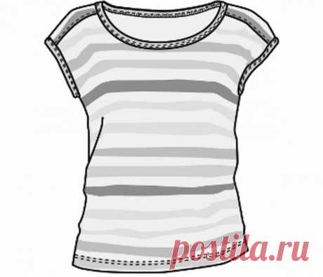 Стандартная выкройка футболки / Простые выкройки / Своими руками - выкройки, переделка одежды, декор интерьера своими руками - от ВТОРАЯ УЛИЦА