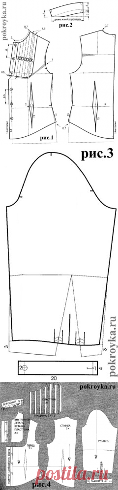 красивая блузка со вставкой