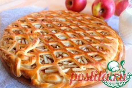 Пирог с яблоками и повидлом - кулинарный рецепт