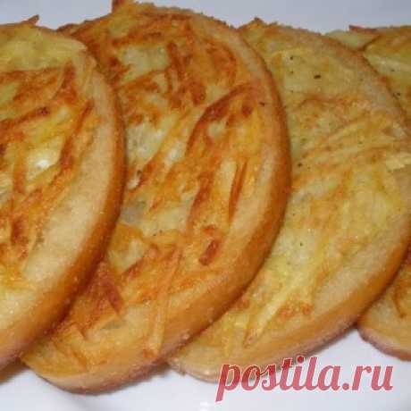 Гренки с картофелем к завтраку