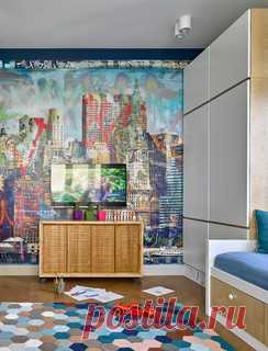 Квартира на Мичуринском проспекте 120 кв.м. Статья о проекте https://www.houzz.ru/statyi/houzz-tur-nemnogo-indii-na-fone-pastelynoy-klassiki-v-moskve-stsetivw-vs~60351782