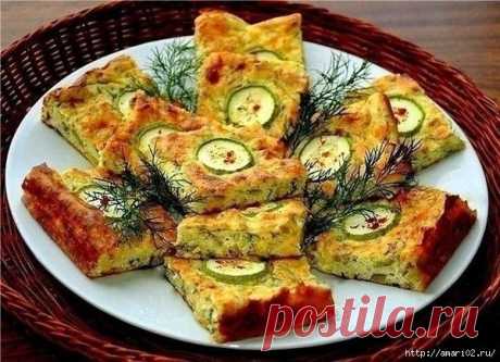 Запеканка из кабачков.