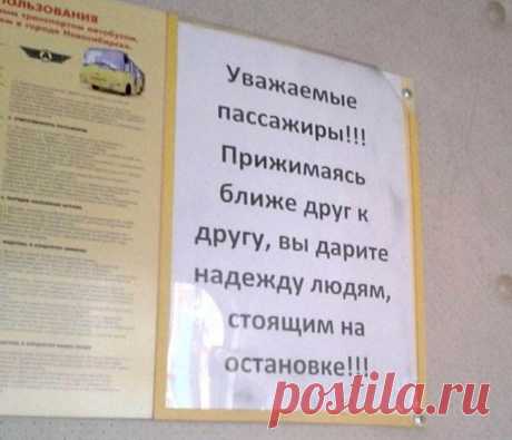 25 смешных объявления в наших автобусах Смешных случаев в маршрутках хватает!
Итак, в этом выпуске «новостей» самые интересные, позитивные, смешные, забавные и прочие объявления в наших маршрутках, авторами которых являются только водители ...