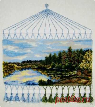 Тафтинг. Техника узелкового вязания.МК шикарной картины от Парфенова (Страна мастеров).