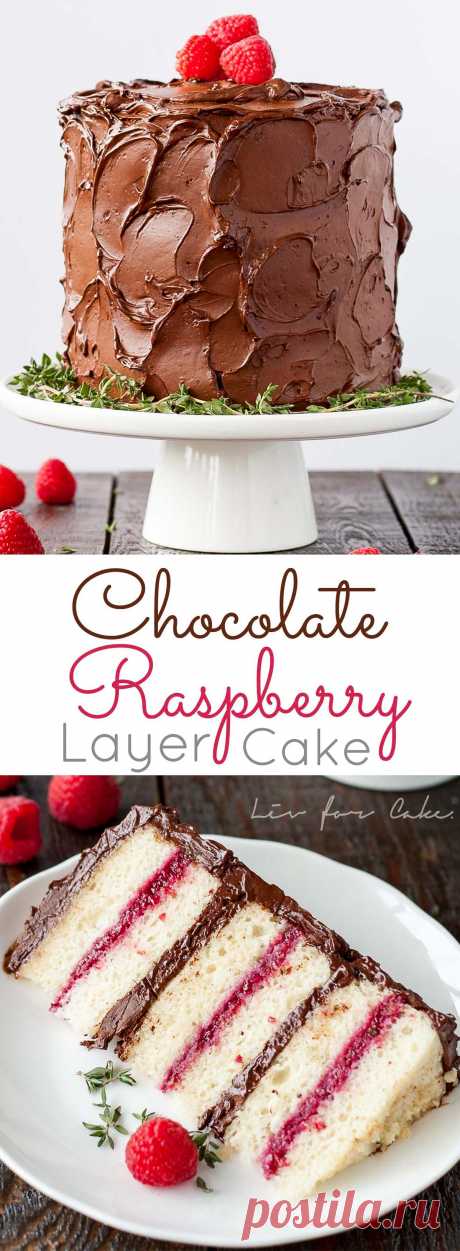 Chocolate Raspberry Cake - Liv for Cake