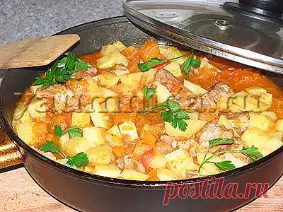 рецепт овощного рагу с мясом и тыквой