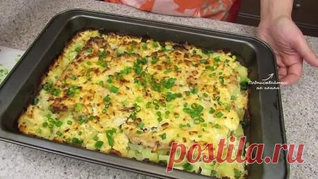 Картофельно-мясная запеканка. Простой рецепт на ужин!