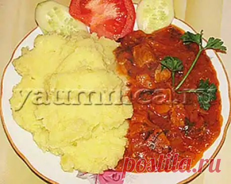 Мясной гуляш из говядины с подливой: рецепт, фото рецепт, пошаговый рецепт