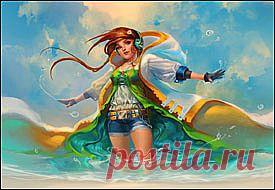 Полет из водного в воздушный океан.