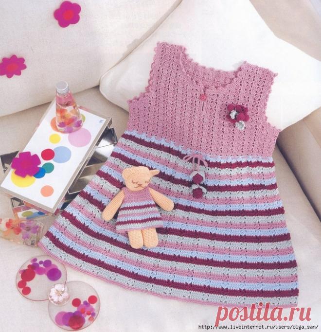 Платья крючком для девочек | Записи в рубрике Платья крючком для девочек | Дневник sveta0204