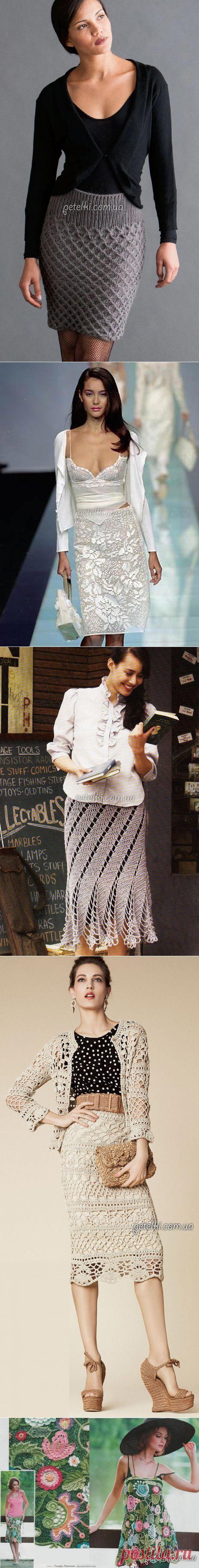 Схемы вязаных юбок, шорт, брюк крючком и спицами » Страница 4