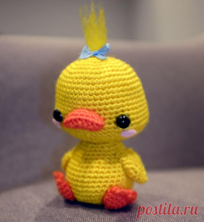 Весенний утенок схема амигуруми | Hi Amigurumi