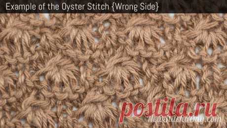 How to Knit the Oyster Stitch - NewStitchaDay.com