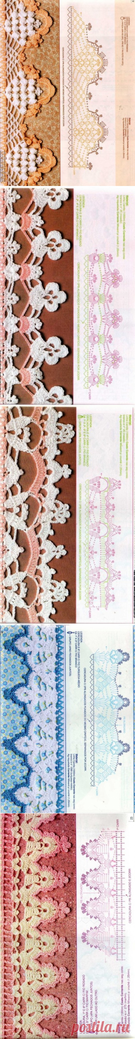 Delicadezas en crochet Gabriela: Colección de puntillas decorativas