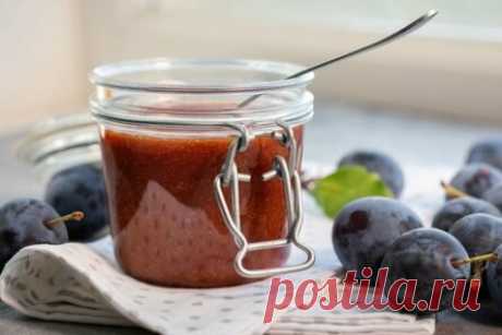 Соус из слив к мясу на зиму