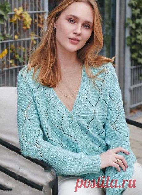 Женский жакет с рисунком из ромбов | DAMские PALьчики. ru