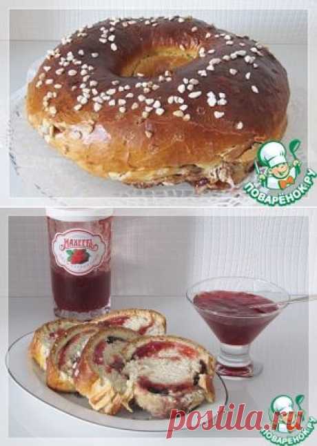 Формовая булка с вареньем - кулинарный рецепт