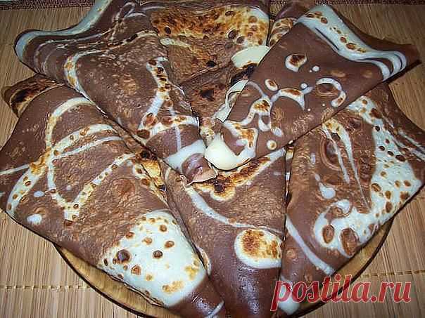 шоколадные блинчики на молоке!