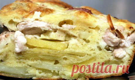Невероятно вкусный заливной пирог с фаршем и картофелем « Рецепты пирогов