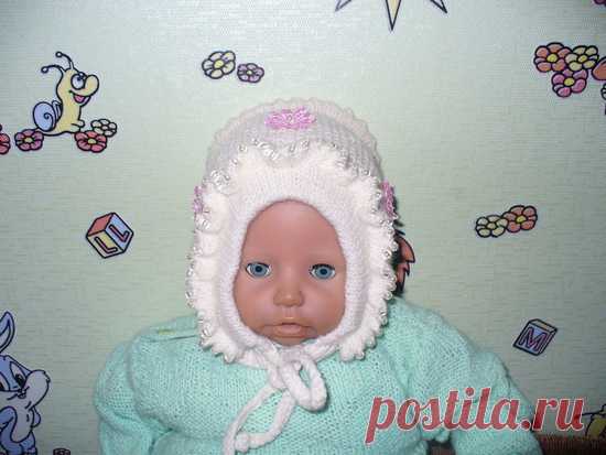 шапочка для новорожденной девочки - Рукоделие - Babyblog.ru