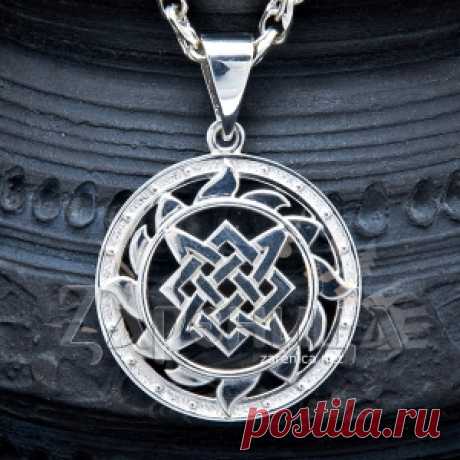 Оберег Звезда Лады в круге Солнца