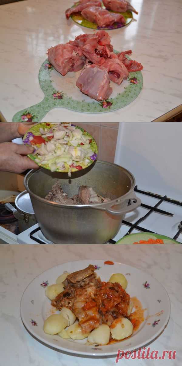 Конкурс традиционных рецептов на 7dach.ru - Обжаренный кролик в казане