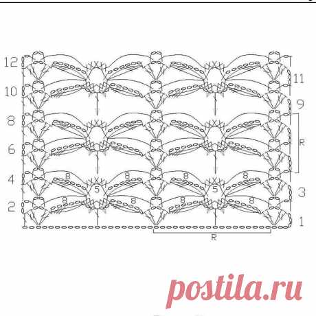 Вязание крючком схемы узоров для печати