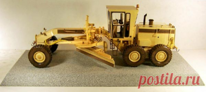 Модель грейдера из дерева | | Для тех, кто любит работать с деревом