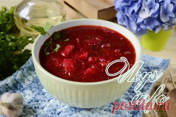Горячий свекольник с мясом