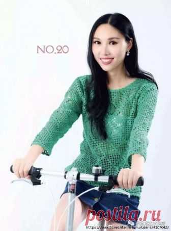 АЖУРНЫЙ ДЖЕМПЕР - МЕДУЗА С 