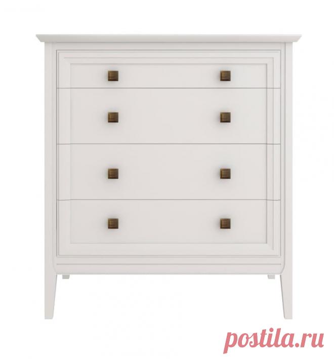 Комод белый узкий из массива дерева купить по цене 82 700 руб. в Москве — интернет-магазин Chudo-magazin.ru