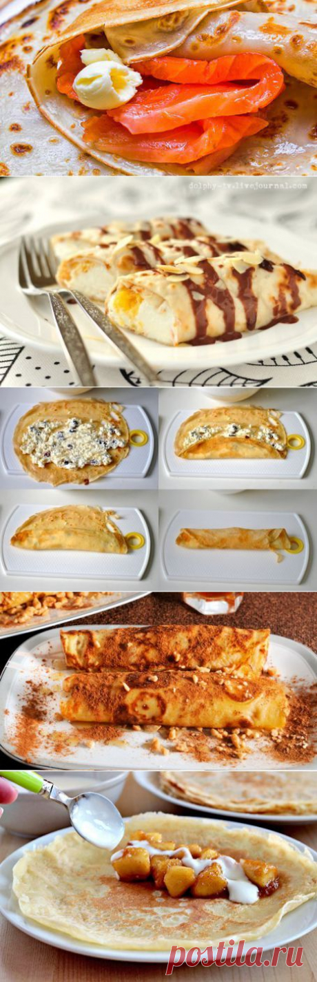 15 самых вкусных начинок для блинчиков. | Готовим вместе