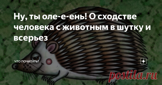 Ну, ты оле-е-ень! О сходстве человека с животным в шутку и всерьез Анималистические эпитеты (зооэпитеты) использовались с классических времён для усиления различных характеристик человека. В повседневной жизни мы применяем их не только для отрицательной характеристики (глупая курица), но и для похвалы, выражения восхищения (сильный, как лев). Вы сами, наверное, замечали, как сильно иногда человеческий характер напоминает поведение определенного животного.
Была у