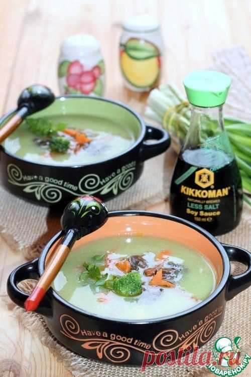 Суп-пюре с брокколи и чечевицей - кулинарный рецепт