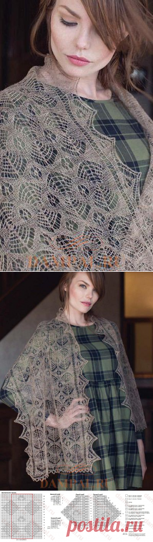 Ажурная шаль «Shetland Shawl»