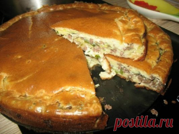Пирог с мясом и капустой и рецепт его приготовления