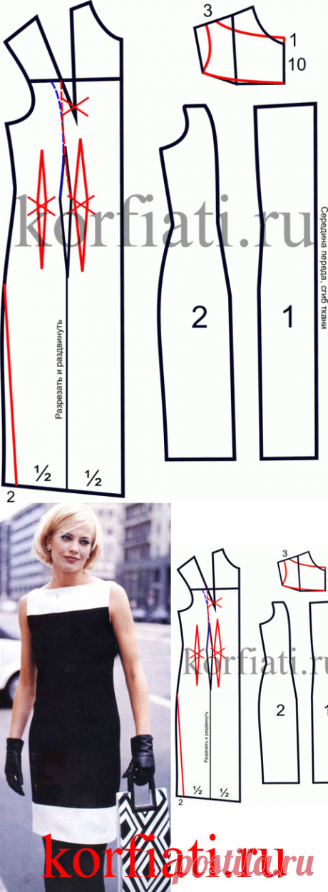 Черно-белое платье для леди от Анастасии Корфиати