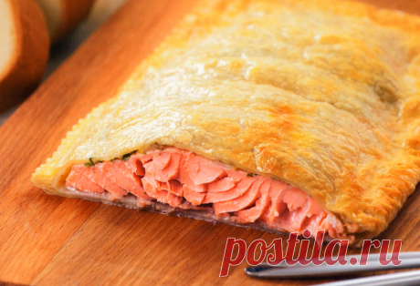Семга в слоеном тесте — Sloosh – кулинарные рецепты