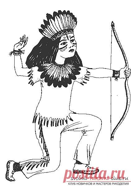 Как сделать костюм индейца. Фото костюмов для ребенка, простые решения. | svoimi-rukami-club.ru