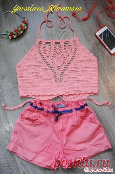 Кроп топ - Вязание - Страна Мам