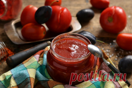 Рецепт кетчупа из помидоров и слив. Очень просто, вкусно и быстро | Еда без труда | Яндекс Дзен