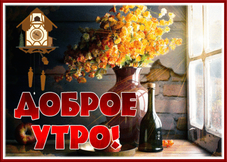 Картинка доброе утро с замечательными осенними цветами