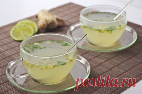 Вкусный и полезный имбирный чай