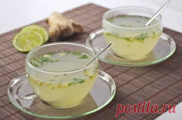 Вкусный и полезный имбирный чай