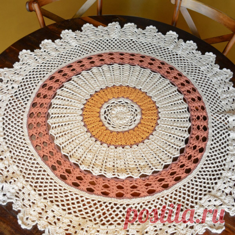 Ажурная салфетка крючком. Схемы вязания – Paradosik Handmade - вязание для начинающих и профессионалов