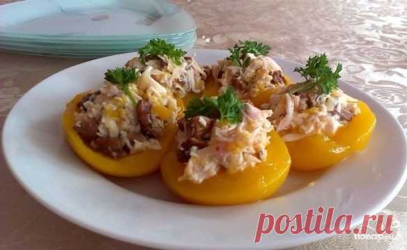 Персики, фаршированные курицей - пошаговый рецепт с фото на Повар.ру